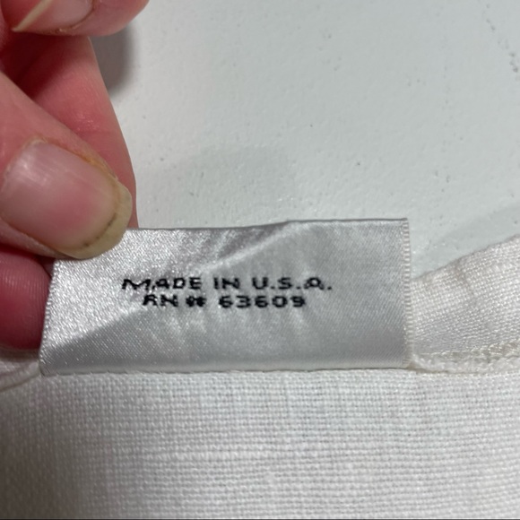 Beautiful Off White Button Front Linen Blouse by Mishi Wearables - Picture 6 of 10